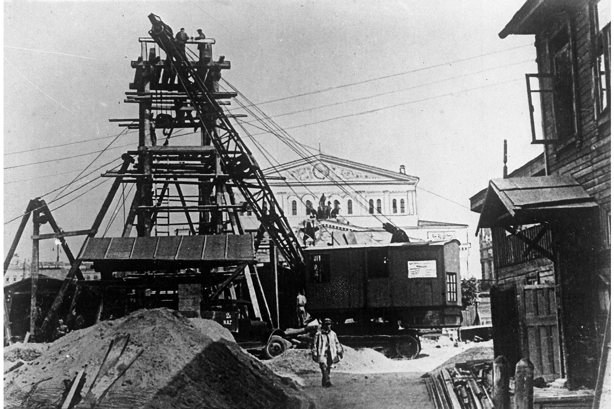Строительство первой ветки московского метро. 1935 год
