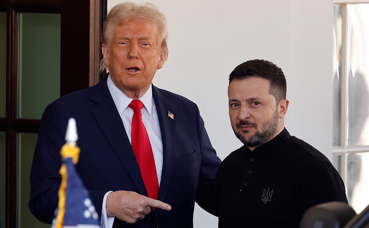 Дональд Трамп (слева) и Владимир Зеленский