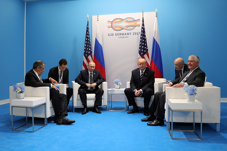 Встреча Владимира Путина и Дональда Трампа


