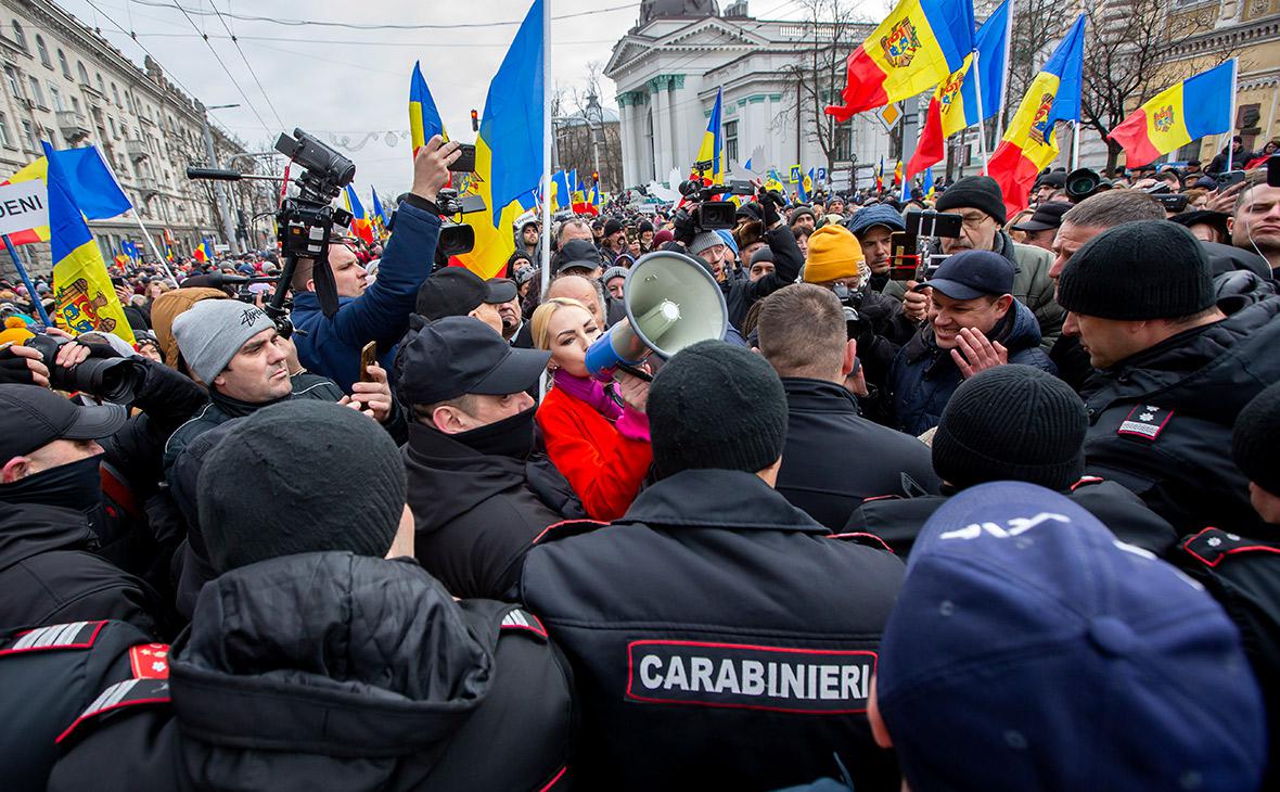Антиправительственная акция сторонников партии «Шор»